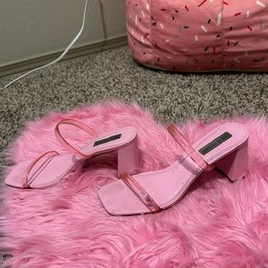 Pink heels